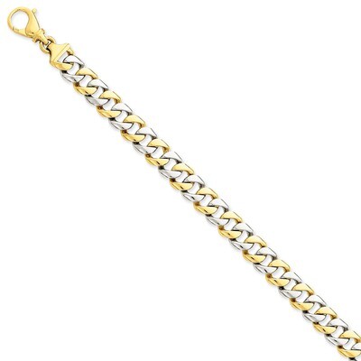 9.6mm Polished Fancy Link Chain 20 Inch 14k Two-Tone Gold LK512-20, MPN: LK512-20, 191101652783