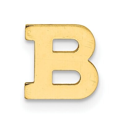 Die Struck Letter B 14k Yellow Gold YG2221B, MPN: YG2221B,