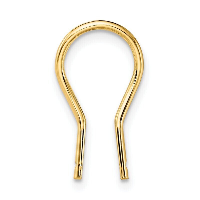 Lightweight Omega Clip Wire Component 14k Yellow Gold YG750, MPN: YG750,
