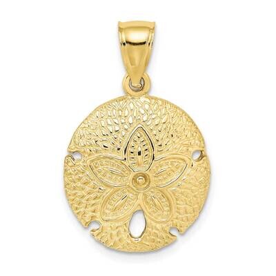 2-D Sand Dollar Charm 10k Gold 10K7393, MPN: 10K7393,