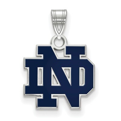 University of Notre Dame Small Enamel Pendant Sterling Silver SS029UND, MPN: SS029UND, 191101151408