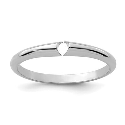 Round End 1/2 round Medium Weight Shank 14k White Gold WGSH22, MPN: WGSH22,