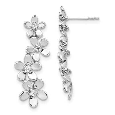 Earrings 14k White Gold Diamond EM4039-020-WA, MPN: EM4039-020-WA, 883957261065