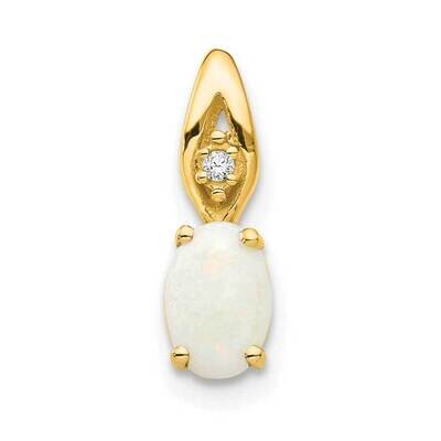 Opal Diamond Pendant 14k Gold XBS617, MPN: XBS617,