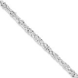 8.5 Inch Fancy Link Bracelet Sterling Silver Polished QH223-8.5, MPN: QH223-8.5, 883957501888