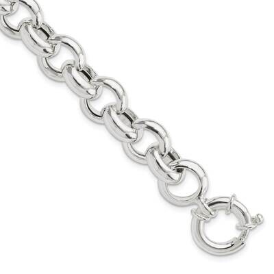 Fancy Link Bracelet Sterling Silver Polished QG5964-8, MPN: QG5964-8, 191101781827