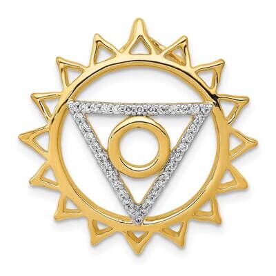 1/5Ct. Diamond Vishuddha/Throat Chakra Chain Slide 14k Gold PM4097-020-YA, MPN: PM4097-020-YA, 8839…