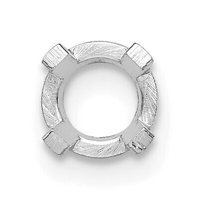 Round 4-Prong Low Base .03ct. Setting 14k White Gold WG107, MPN: WG107,