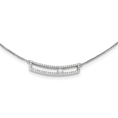 Diamond Necklace 14k White Gold Polished Y12763AA, MPN: Y12763AA, 886774611921