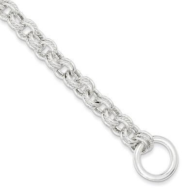 8.75 Inch Fancy Link Toggle Bracelet Sterling Silver Polished QH157-8.75, MPN: QH157-8.75, 88395753…