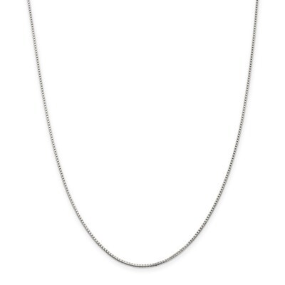 22 Inch 1.25mm Box Chain Sterling Silver QBX024-22, MPN: QBX024-22, 886774126579