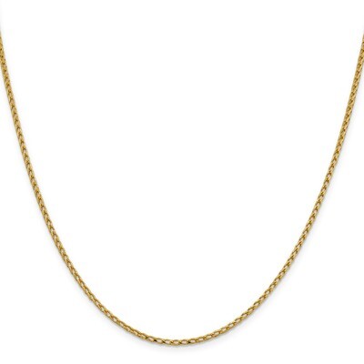 Leslie&#39;s 2.1 mm Diamond-cut Open Franco Chain 24 Inch 14k Gold HB-7220-24, MPN: 7220-24, 1911018481…