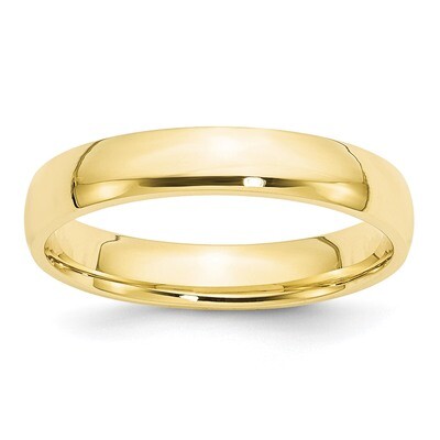 4mm Lightweight Comfort Fit Band 10k Yellow Gold 1CFL040 Engravable, MPN: 1CFL040, 886774443010