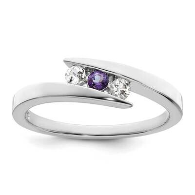 Survivor Clear &amp; Purple Swarovski Topaz Circle Of Strength Sterling Silver SV217SSPU-6, MPN: SV217S…