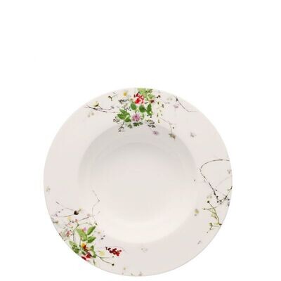 Rosenthal Brillance Fleurs Sauvages Soup Rim Plate 9 Inch, MPN: 10530-405101-10123,