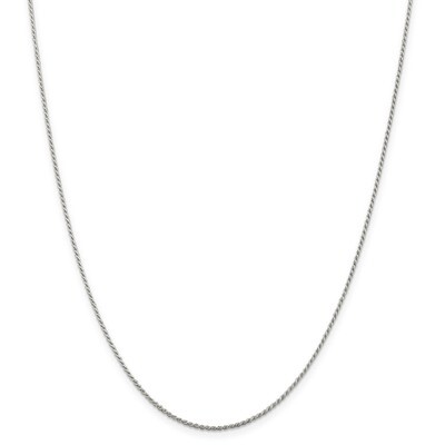 22 Inch 1.1mm Diamond-cut Rope Chain Sterling Silver QDC015-22, MPN: QDC015-22, 886774124926
