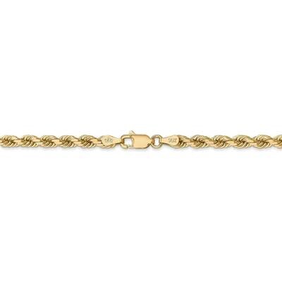 26 Inch 4mm Diamond-cut Rope with Lobster Clasp Chain 14k Yellow Gold 030L-26, MPN: 030L-26, 886774…