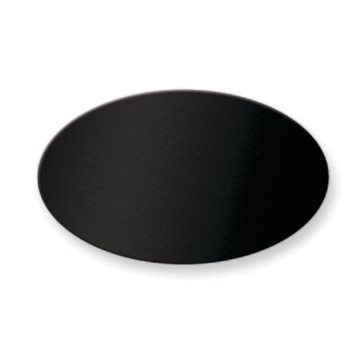 1 1/8 x 1 7/8 Oval Black Anodized Aluminum Plates-Sets of 6  GM3720-BA, MPN: GM3720-BA,