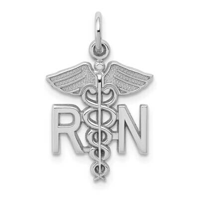 Registered Nurse Charm 10k White Gold 10WCH57, MPN: 10WCH57,