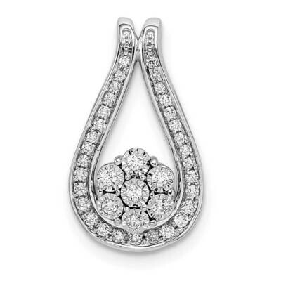 Fancy Diamond Slide 14k White Gold Polished PM8494-020-WA, MPN: PM8494-020-WA, 883957883908