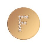 Nikki Lissoni Sparkling Letter Initial F Gold-Plated 23mm Coin C1262GSF, MPN: C1262GSF, 87186274663…