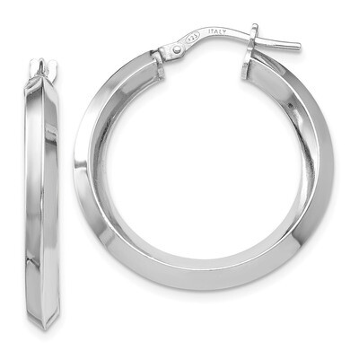 Leslie&#39;s Hoop Earrings Sterling Silver Polished HB-QLE976, MPN: QLE976, 191101559518