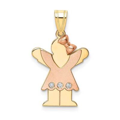 AAA Diamond Kid Pendant 14k Two-tone Gold XK501AAA, MPN: XK501AAA, 883957117676