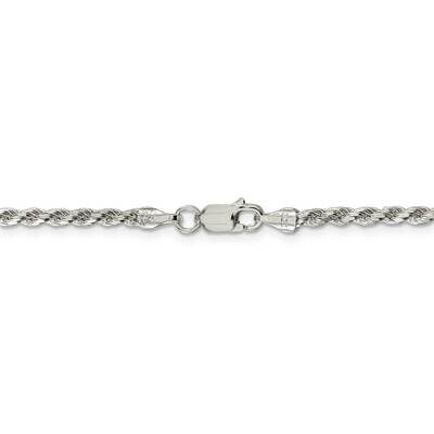 36 Inch 2.75mm Diamond-cut Rope Chain Sterling Silver QDC060-36, MPN: QDC060-36, 886774003139