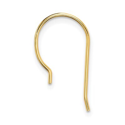 .027 inch Wire Shepherd Hook Component 14k Yellow Gold YG2751, MPN: YG2751,