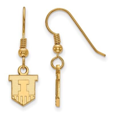 University of Illinois x-Small Dangle Earring Wire Gold-plated Silver GP047UIL, MPN: GP047UIL, 8867…