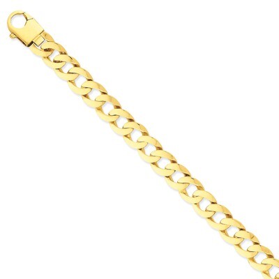 Fancy Curb Link Bracelet 9 Inch 14k Gold Polished LK665-9, MPN: LK665-9, 191101180781