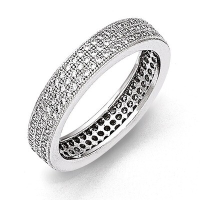 Ring Sterling Silver &amp; Cubic Zirconia QMP357, MPN: QMP357, 883957039398