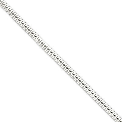 8 Inch 4.00mm Round Snake Chain Sterling Silver QSNL100-8, MPN: QSNL100-8, 883957257990