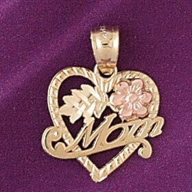 Dazzlers Jewelry Heart Pendant Necklace Charm Bracelet in Yellow, White or Rose Gold 7185, MPN: DZ-…