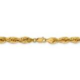 28 Inch 5.4mm Semi-Solid Rope Chain 10k Yellow Gold 10BC170-28, MPN: 10BC170-28, 883957871738