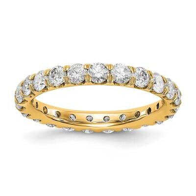 Diamond Vs/Si, D E F, 2Ct. Eternity Band 14k Yellow Gold True Origin Lab Grown ET0005-200-45Y4LD, M…