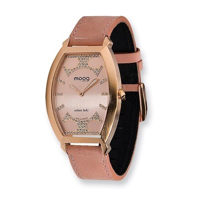 Moog Urban Lady Pink Dial Pink Leather Watch - Fashionista, MPN: XWA4166,