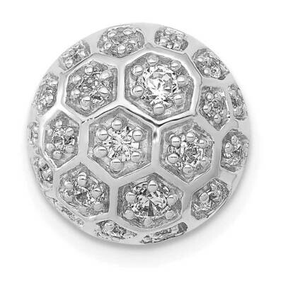 Diamond Si1/Si2, G H I, Honeycomb Chain Slide 14k White Gold Lab Grown PM3890-050-WLG, MPN: PM3890-…