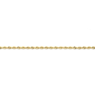 2.25mm Diamond-cut Quadruple Rope Chain 18 Inch 14k Gold QTR018-18, MPN: QTR018-18, 886774397856