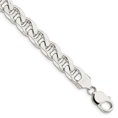 8 Inch 10.5mm Flat Anchor Chain Sterling Silver QFAN300-8, MPN: QFAN300-8, 883957350363