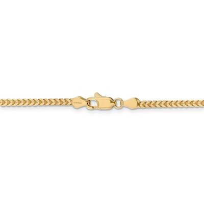 22 Inch 2.5mm Franco Chain 14k Yellow Gold FRA080-22, MPN: FRA080-22, 886774585338