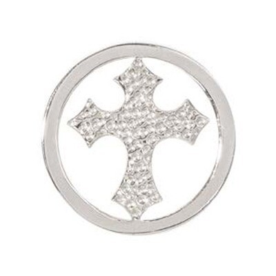 Nikki Lissoni Cross Silver-Plated 23mm Coin C1185SS, MPN: C1185SS, 8718627464885