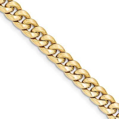 7 Inch Hollow Miami Cuban Chain 14k Gold BC156-7, MPN: BC156-7, 886774540252