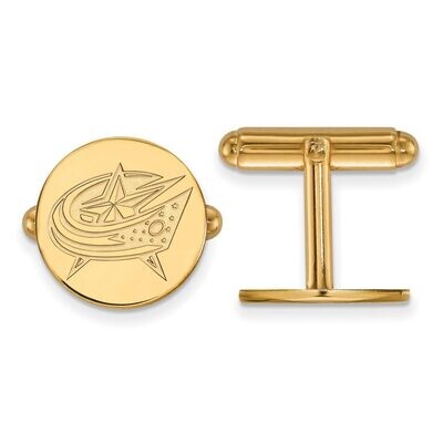 Columbus Blue Jackets Cufflinkss 14k Yellow Gold 4Y009BJA, MPN: 4Y009BJA, 886774739137