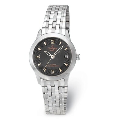 Champion Social Silver-tone Black Dial Watch  XWA5634, MPN: XWA5634, 191101880544