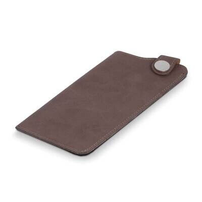 Rustic Brown Leatherette Eye Glass Sleeve with Snap Closure GM21364, MPN: GM21364, 797140601135