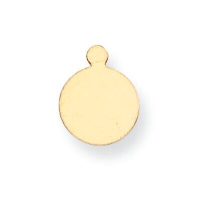 Round with Eyelet Stamping 14k Yellow Gold YG1029, MPN: YG1029,