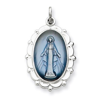 Miraculous Medal Sterling Silver QC3506, MPN: QC3506, 886774108032