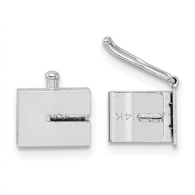 Box Clasp 14k White Gold WG1831, MPN: WG1831,