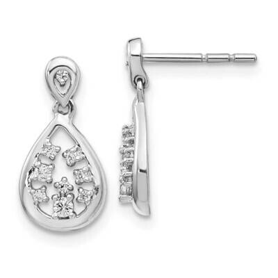 Post Earrings 14k White Gold Diamond EM4385-016-WA, MPN: EM4385-016-WA, 883957453231